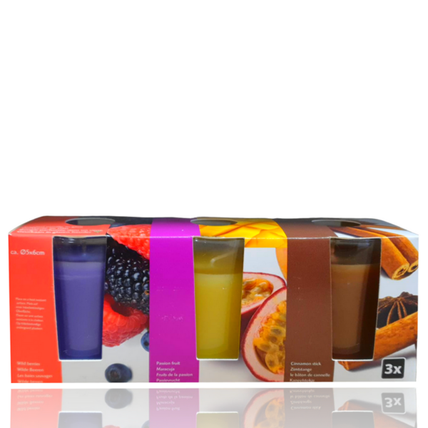 Lot de 3 Coffrets de 3 bougies 9 bougies parfumée