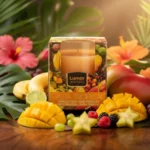 Pack de 12 - Bougie parfum fruits tropicaux