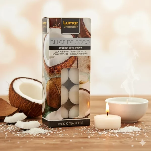 Paquets de 10 Bougies - Douceur Coco