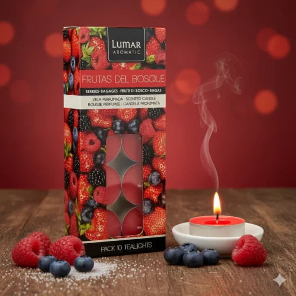 Paquets de 10 Bougies - Fruits Rouges