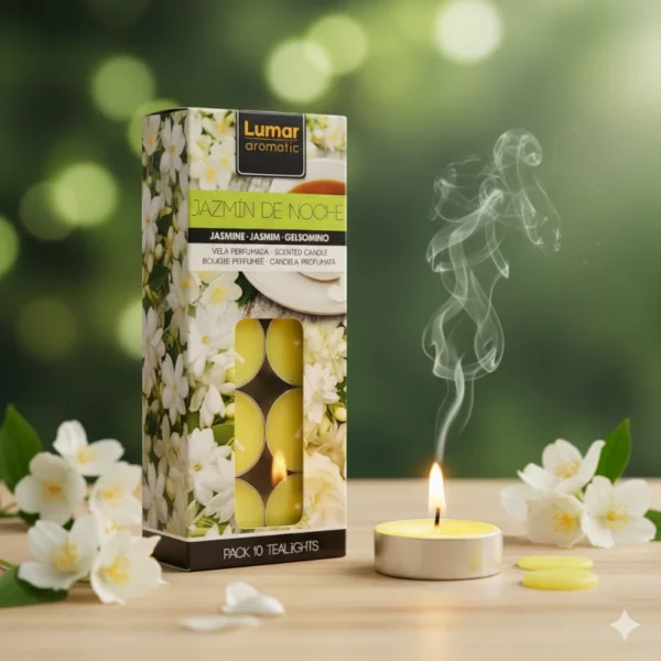 Lot de 10 Paquets de 10 Bougies - Jasmin Des Nuits
