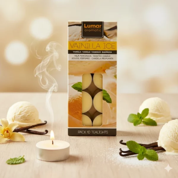 Paquets de 10 Bougies - Glace Vanille