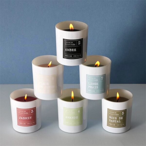 Lot de 6 Bougies parfumée série unique - 8CM