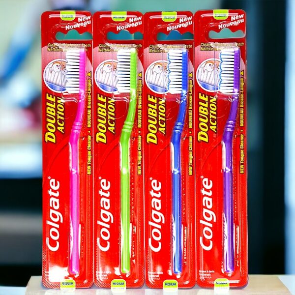 Lot de 24 : Brosse à dents double action - Colgate