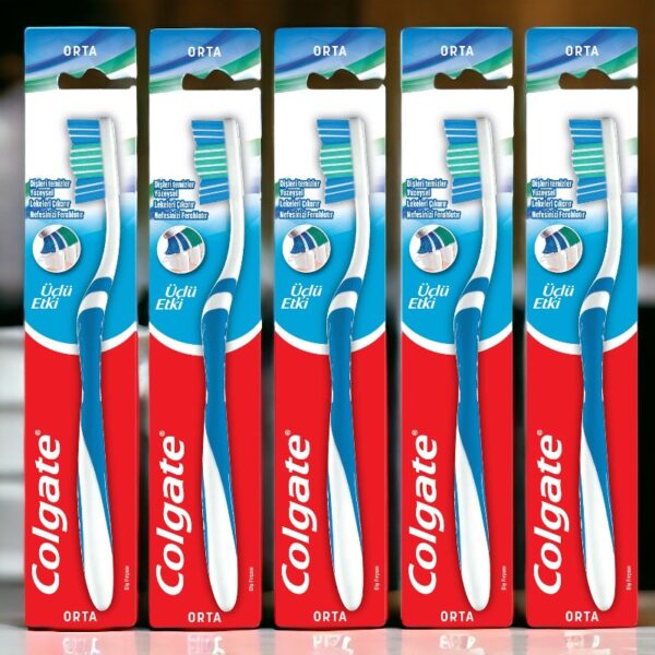 Lot de 24 : Brosse à dents à triple action - Colgate
