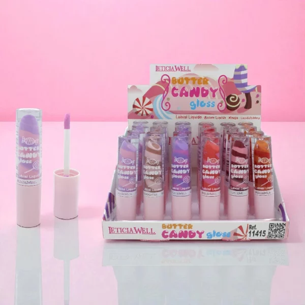 Présentoir de 24 : Butter Candy Gloss - Leticia Well
