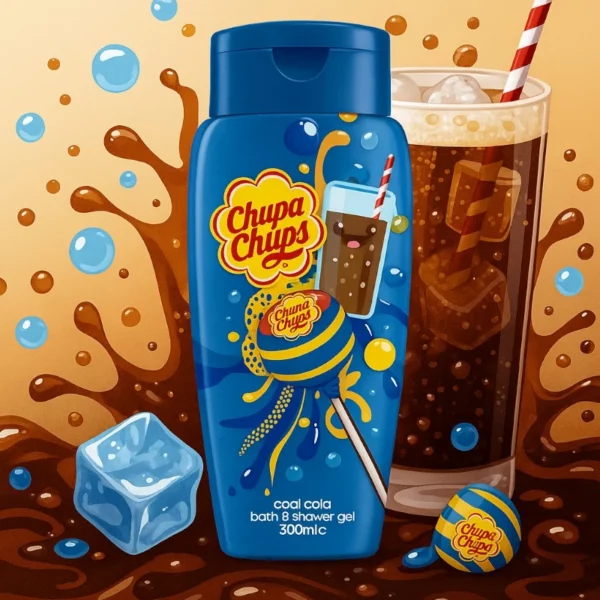 Lot de 24 : Gel de Douche & Bain COLA 300ml - Chupa Chups