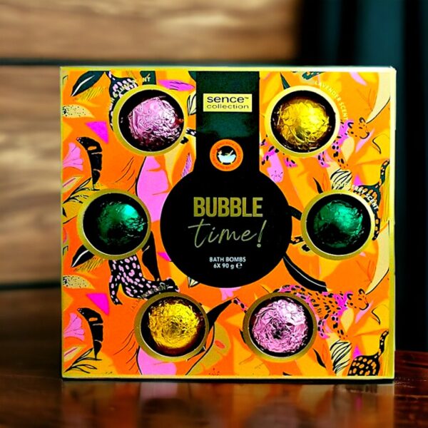 Coffret de 6 bombes de bain Bubble Time. 6X90gr