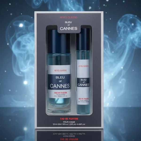 Lot de 3 : Coffret de 2 Eaux de Parfum Dupe BLEU OF CANNES - Reyes Queens Homme