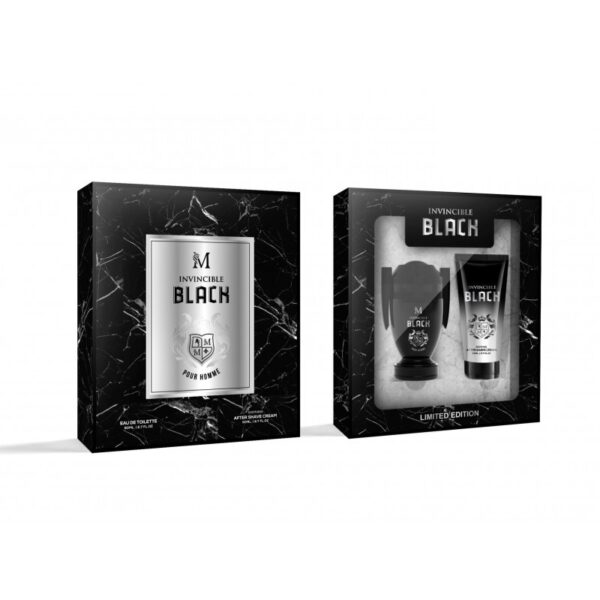 Coffret 2 pièces "INVINCIBLE BLACK" - Eau de toilette + Après-rasage