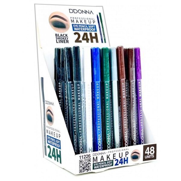 Présentoir de 48 : Crayon professionnel pour les yeux - Tenue 24H