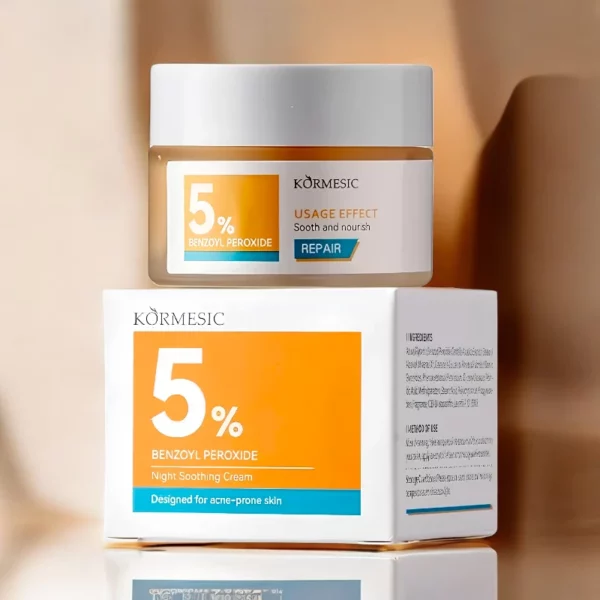 Crème de Nuit Apaisante 5% Benzoyl Peroxide 30g - Kormesic
