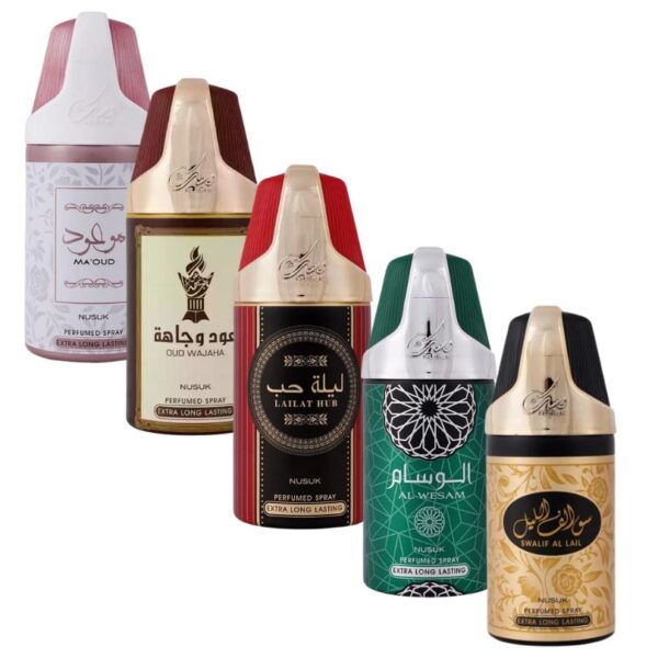 Mélange de 5 : Déodorant Nusuk grand format