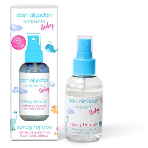 Carton de 8 : Spray désodorisant premium "BEBE" - Don Algodon