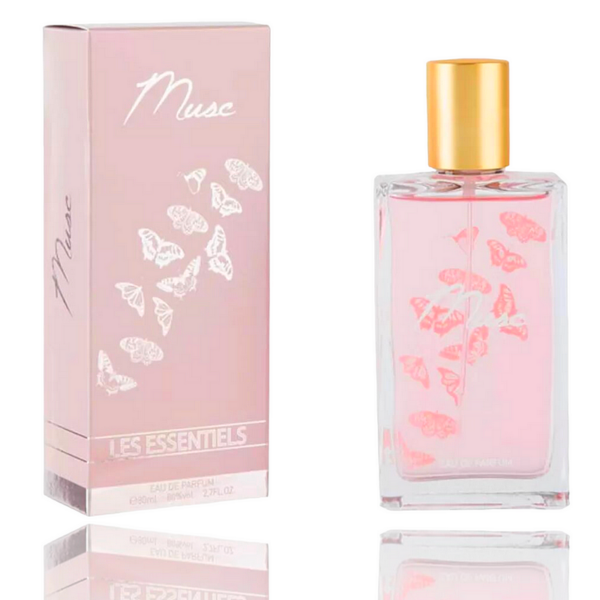 Lot de 3 : Eau de parfum premium Musc – Les essentiels – 80 ml