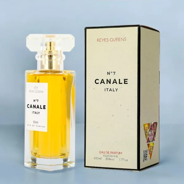 Carton de 12 : Eau de Parfum Générique Femme N°7 Canale Italy 50ml - Reyes Queens