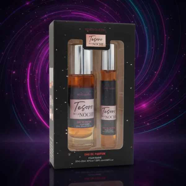 Lot de 3 : Coffret de 2 Eaux de Parfum Dupe TESORO DE NOCHE - Reyes Queens Femme