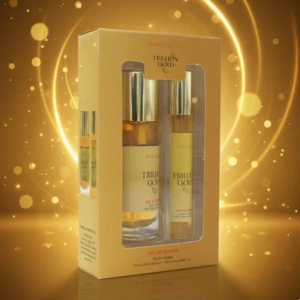 Lot de 3 : Coffret de 2 Eaux de Parfum Dupe TRILLON GOLD - Reyes Queens Homme