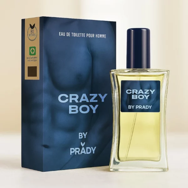 Lot de 10 : Eau de Toilette Homme CRAZY BOY – PRADY 90 ml