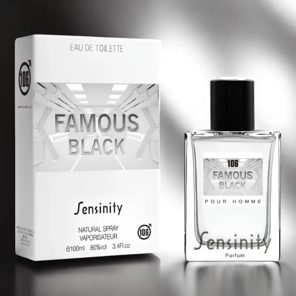 Lot de 3 : Eau de Toilette Générique Pour Homme Famous Black – Sensinity