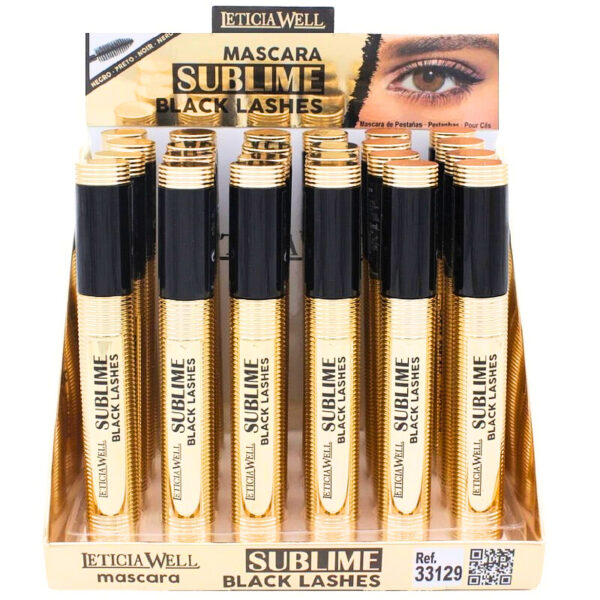 Présentoir de 24 : Mascara noir "SUBLIME BLACK LASHES"