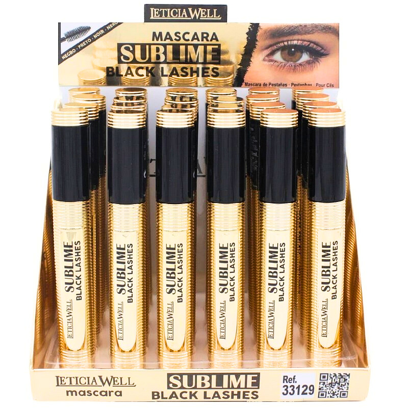 ec789459-a4ff-436a-9a35-d152b6f92353.jpg Présentoir de 24 : Mascara noir "SUBLIME BLACK LASHES" – Image 1