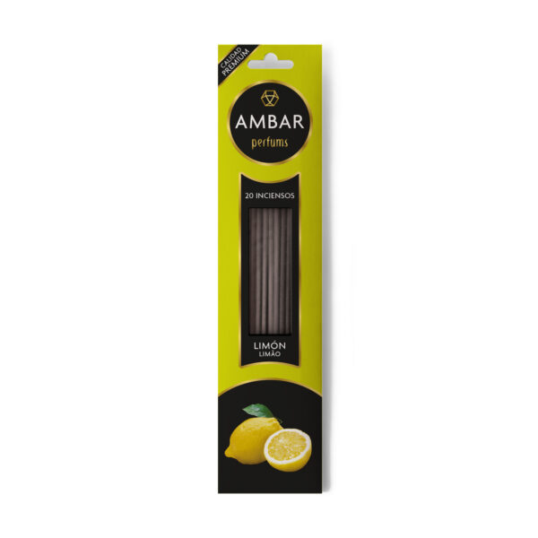 Présentoir de 24 boites de 20 sticks d’encens citron