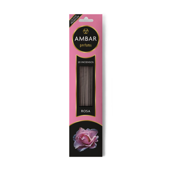 Présentoir de 24 boites de 20 sticks d’encens roses environ 60 minutes