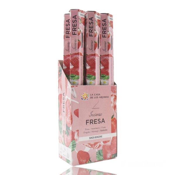 Pack de 6 boîtes de 20 sticks d'encens - Fraise