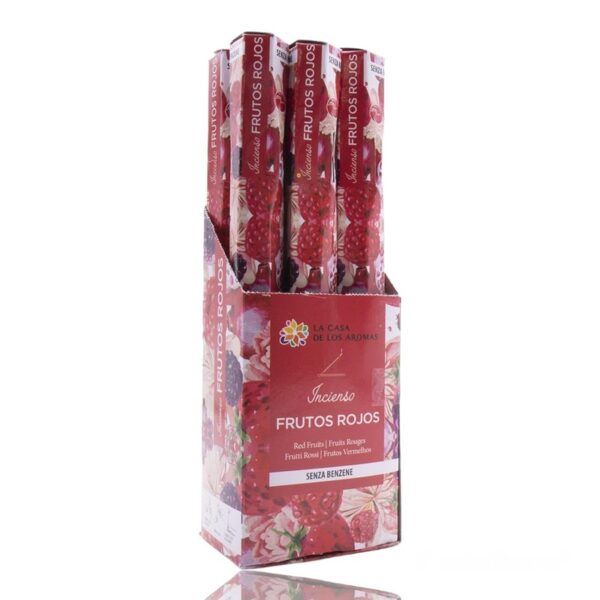 Pack de 6 boîtes de 20 sticks d'encens - Fruits Rouges