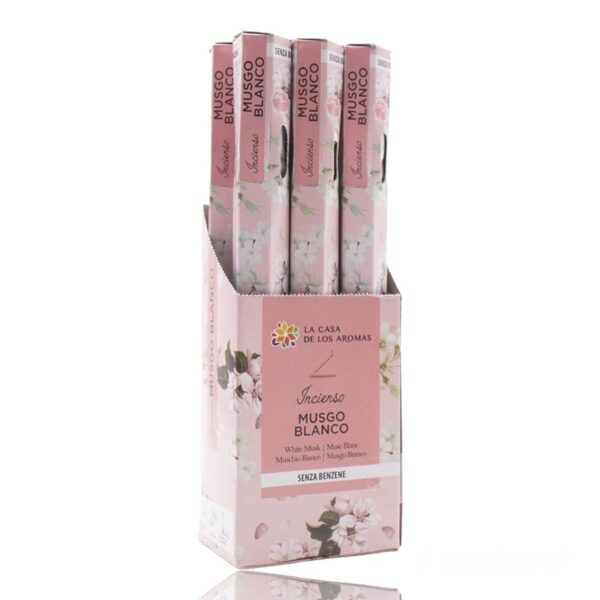 Pack de 6 boîtes de 20 sticks d'encens - Musc Blanc