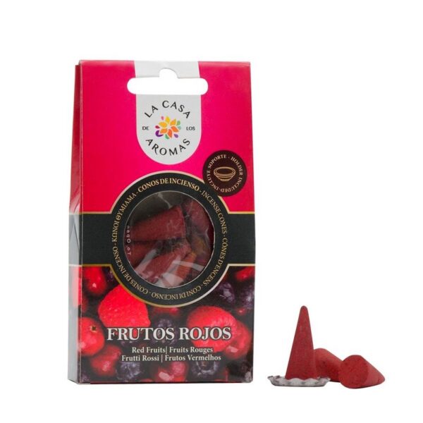 Lot de 6 boîtes de 15 cones d'encens - fruits rouges