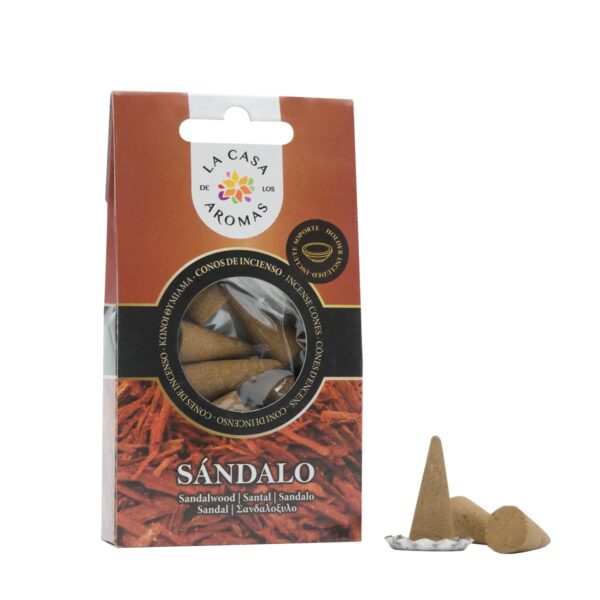 Lot de 6 boîtes de 15 cones d'encens - Bois de santal