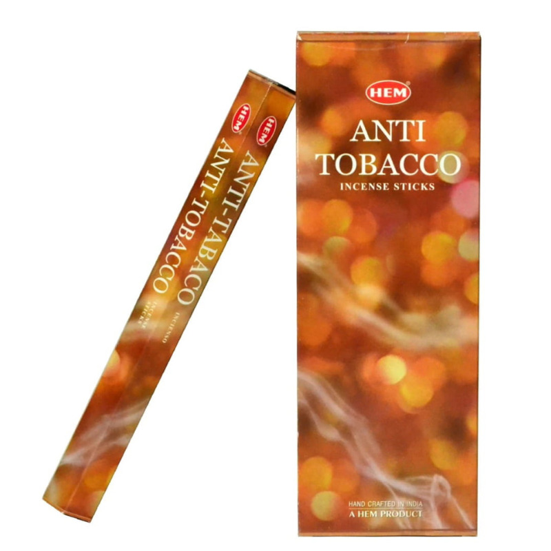 encens-hem-anti-tabac.jpg Lot de 6 Boîtes de 20 Bâtonnets d'encens - Anti Tabac – Image 1