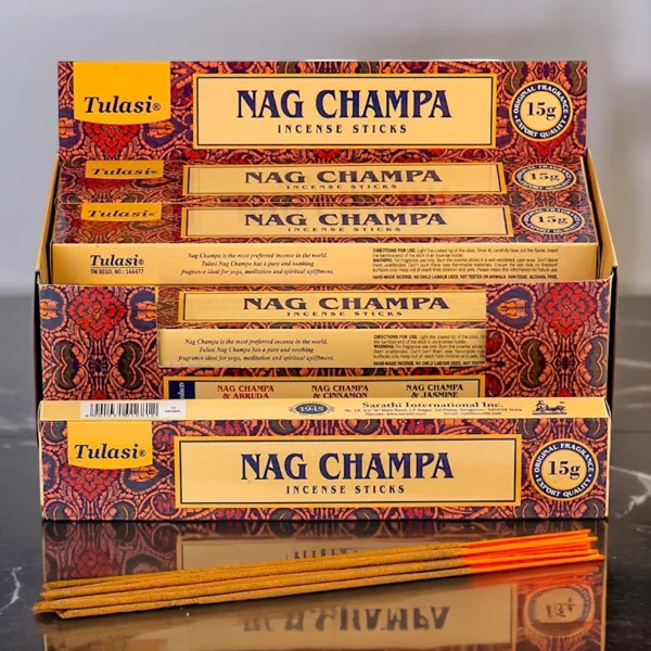 Carton de 12 Paquets de 12 Encens NAG CHAMPA - Tulasi