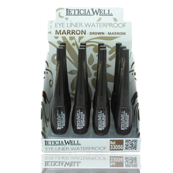 Présentoir de 12 : Eyeliner marron Waterproof