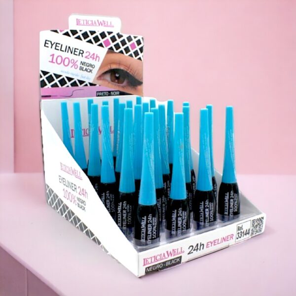 Présentoir de 24 : Eye-liners noir 24h séchage rapide