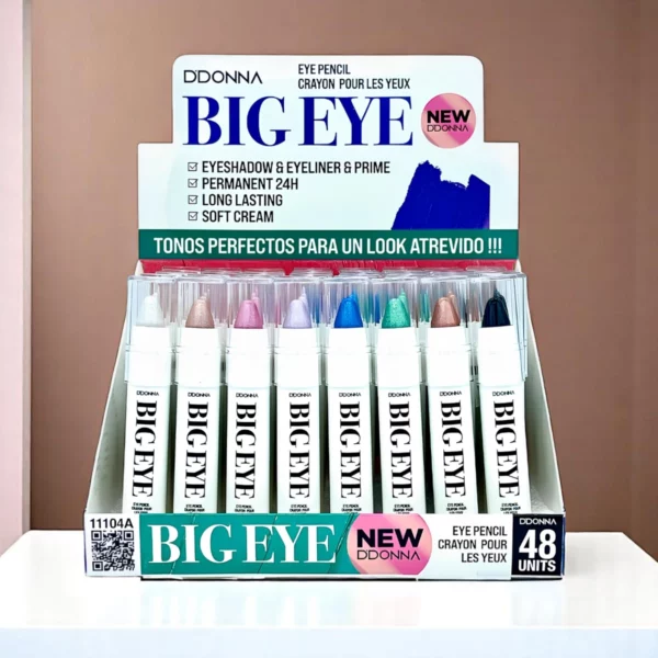 Présentoir de 48 : Crayons Ombre à Paupières Big Eye - D'Donna