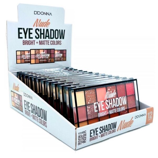 Pack de 12 : Grande palette fard a paupières Nude - D'Donna