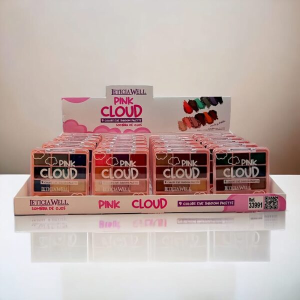 Pack de 24 : Palette fard a paupières pink cloud - Leticia Well