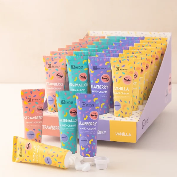 Présentoir de 24 : Crèmes Mains CANDY 30 ml – IDC Institute