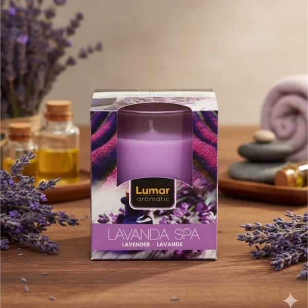 Pack de 12 - Bougie parfum Lavande