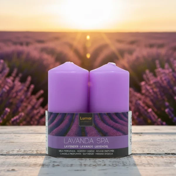 Lot de 12X2 Bougies - Parfum Lavande - 10cm X 4,70cm - 24H