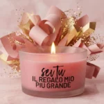 Lot de 4 🕯️ Bougies Parfumées ROSE DE BULGARIE en Verre Givré – Collection "Messages Inspirants"