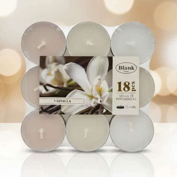 Paquets de 18 Petites Bougies- Parfum Vanille