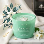 Lot de 12 : Bougie JASMIN 85gr - Pot en Verre