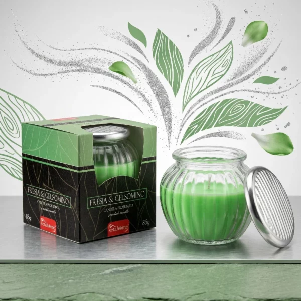 Lot de 6 Bougie Parfumée Fraise & Jasmin 85gr - Setahome