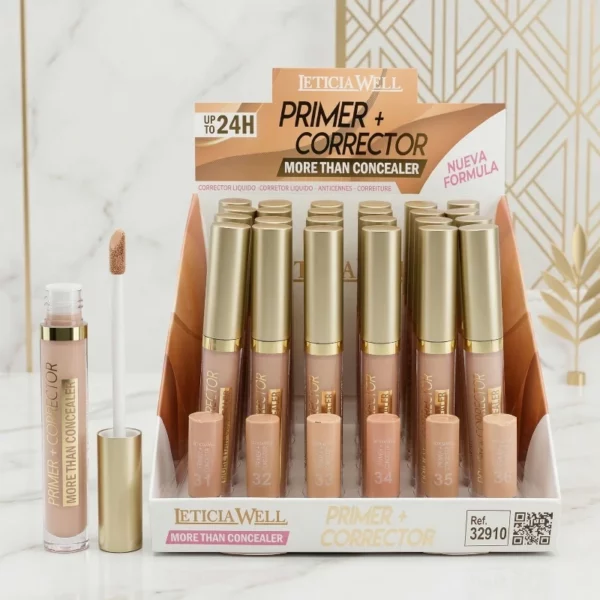 Lot de 24 : Primer + Corrector Liquid 24H "Teint Zéro Défaut" - LETICIA WELL