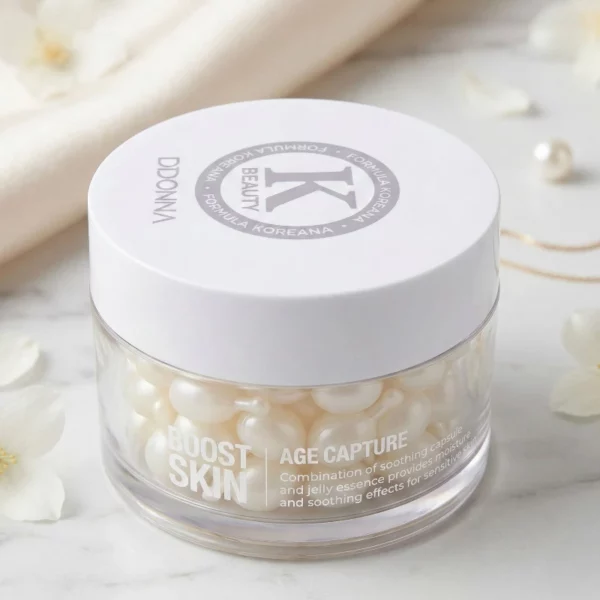 🤍 Boost Skin : Crème Restructurante au Collagène & Capsules de Peptides Blancs