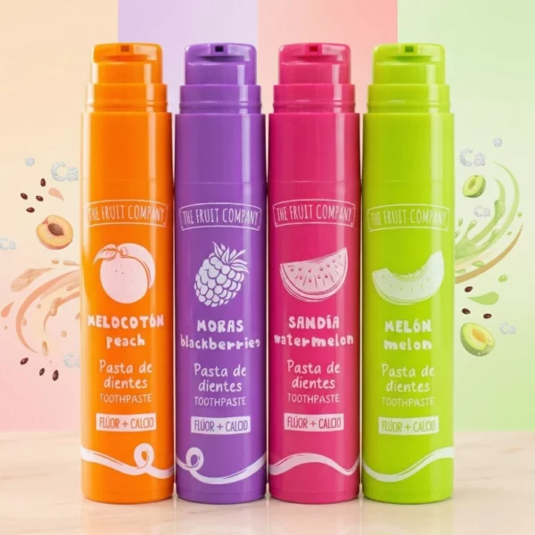 Présentoir de 16 : Dentifrice Fluor & Calcium 4 Parfums - THE FRUIT COMPANY